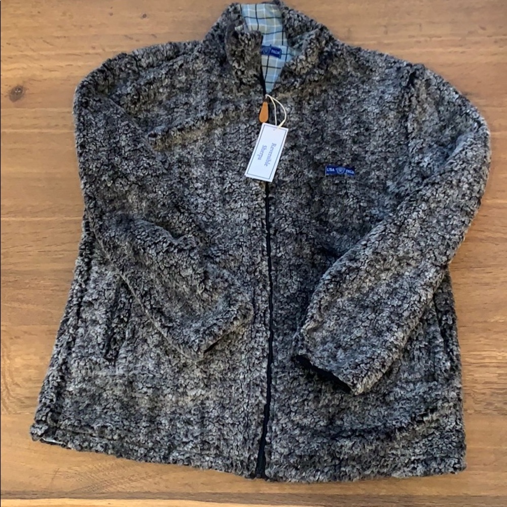 USA PALM • Men’s Reversible Full Zip Sherpa